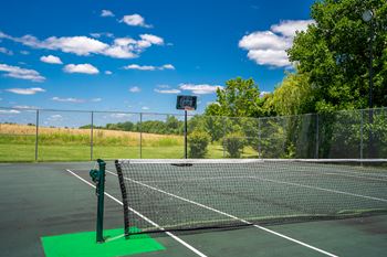 Lighted tennis court